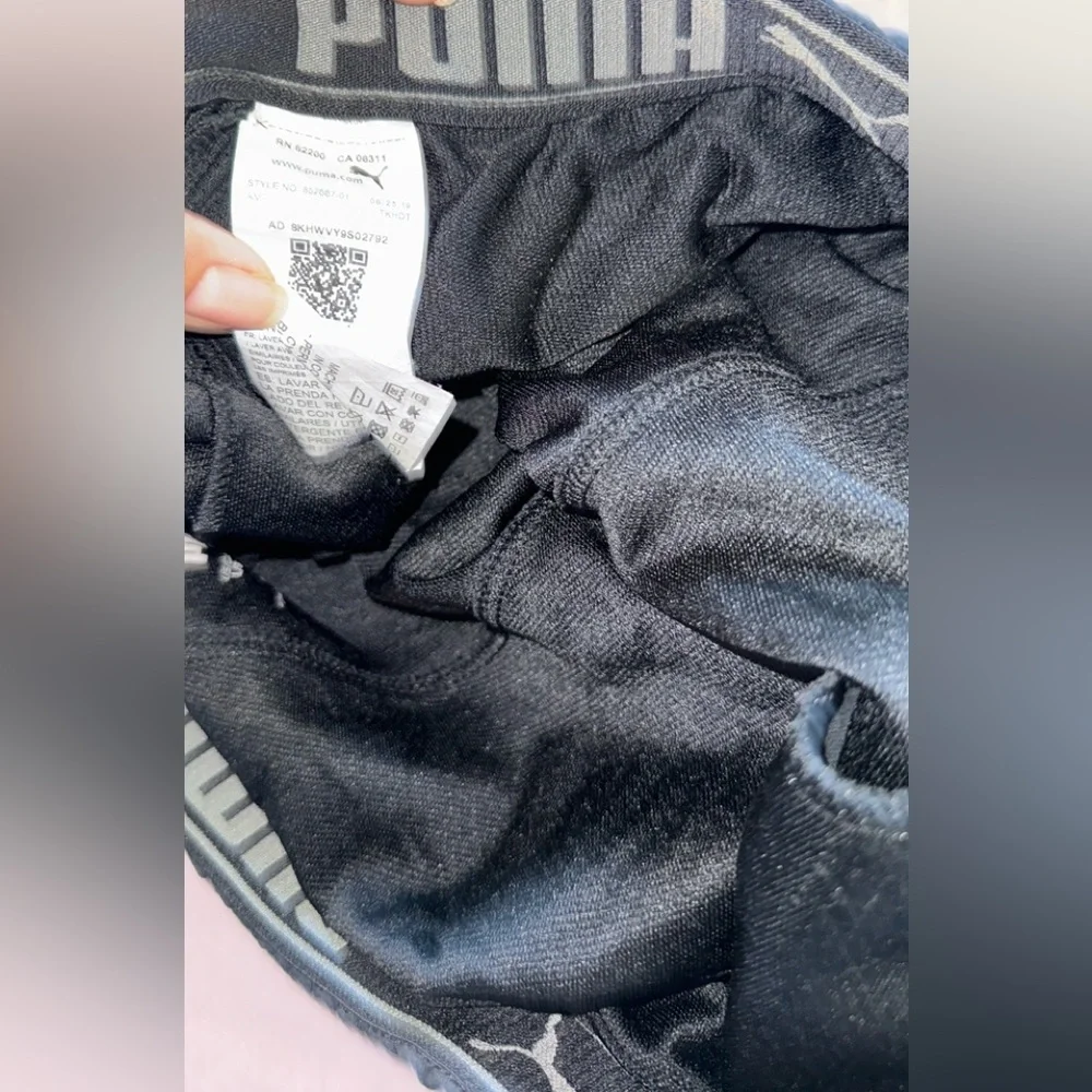 Puma Black Athletic Shorts (size L)